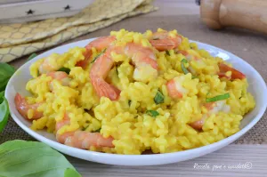Risotto Gamberi Zafferano