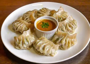 MAKHNI MURGH MOMOS ( 8 PCS )