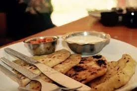 Aloo parantha with Curd & Pickle