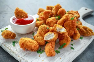 Fried chicken nuggets
