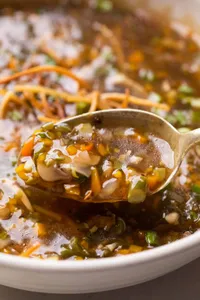 MANCHOW SOUP , VEG / CHICKEN/ SEA FOOD