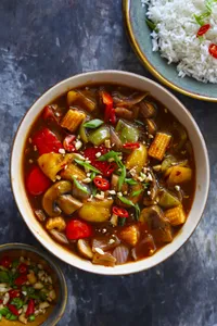 MIX VEGETABLE IN CHILLI BASIL SAUCE
