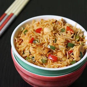 CHICKEN  SCHEZWAN FRIED RICE