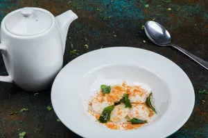 BABY IDLI WITH RASAM SOUP