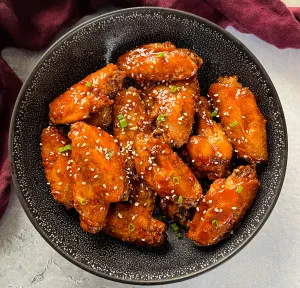 Honey garlic chicken wings